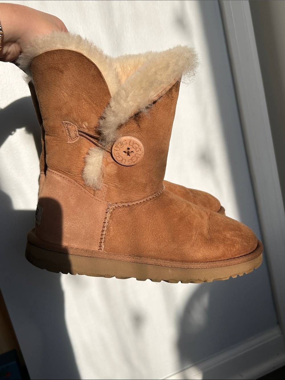 Brown Button Ugg Boots